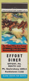 Matchbook Cover - Effort Diner Kunkletown PA