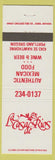 Matchbook Cover - LA Casa de Rios Mexican Food Portland OR
