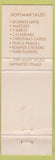 Matchbook Cover - Hoffman Sales Advertising Penacook NH