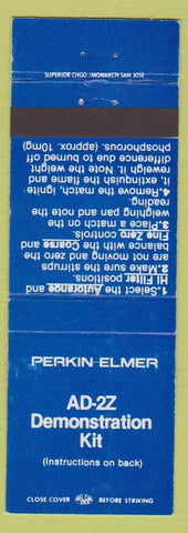 Matchbook Cover - Perkin Elmer AD2Z Demo Kit scale?
