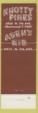Matchbook Cover - Knotty Pines Restaurant BBQ Phoenix AZ