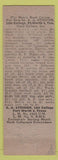 Matchbook Cover - Don SMith Texaco oil gas Forth Worth TX