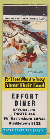 Matchbook Cover - Effort Diner Kunkletown PA