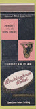 Matchbook Cover - Rockingham Hotel Portsmouth NH