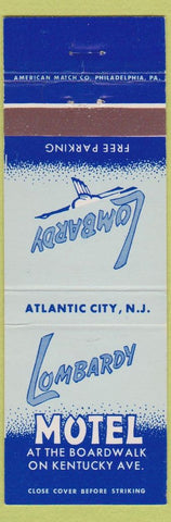 Matchbook Cover - Lombardy Motel Atlantic City NH
