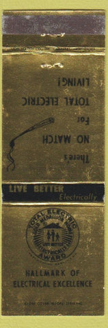 Matchbook Cover - Total Electric electricity?
