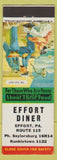 Matchbook Cover - Effort Diner Kunkletown PA The Old Salt