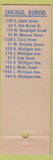 Matchbook Cover - BG Food Stores Chicago IL