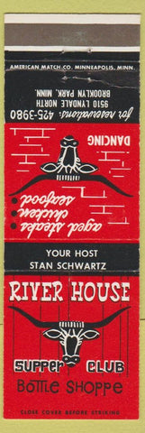 Matchbook Cover - River House Supper Club Brooklyn Park MN