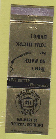 Matchbook Cover - Total Electric electricity?