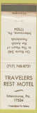 Matchbook Cover - Travelers Rest Motel Intercourse PA WEAR