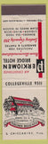 Matchbook Cover - Perkiomen Bridge Hotel Collegeville PA