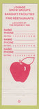 Matchbook Cover - The Red Apple CHAIN Arlington TX Phoenix AZ Denver