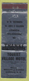 Matchbook Cover - Tourist Village Motel Gorham NH WEAR
