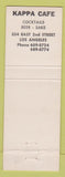 Matchbook Cover - Kappa Cafe Los Angeles CA Sake