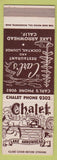 Matchbook Cover - Chalet Lake Arrowhead CA SAMPLE