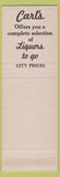 Matchbook Cover - Chalet Lake Arrowhead CA SAMPLE