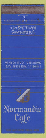 Matchbook Cover - Normandie Cafe Gardena CA WEAR