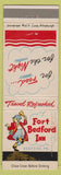 Matchbook Cover - Fort Bedford Inn Bedford PA