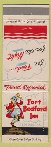 Matchbook Cover - Fort Bedford Inn Bedford PA