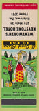 Matchbook Cover - Wentworth's Keystone Hotel Kutztown PA hillbilly