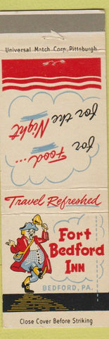Matchbook Cover - Fort Bedford Inn Bedford PA