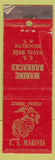 Matchbook Cover - US Marines Barracks Brooklyn NY WORN