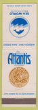 Matchbook Cover - Sea World Atlantis Restaurant Mission Bay San Diego CA