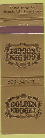 Matchbook Cover - Golden Nugget Casino Atlantic City NJ
