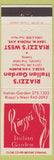 Matchbook Cover - Riazzi's Italian Food Tempe AZ