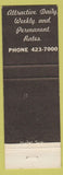 Matchbook Cover - New Palomar Hotel Santa Cruz CA