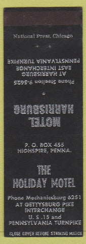 Matchbook Cover - Holiday Motel Harrisburg Highspire PA