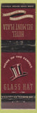Matchbook Cover - Hotel Belmont Plaza New York City Glass Hat