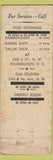 Matchbook Cover - Headquarters Company US Army Washington DC