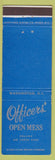 Matchbook Cover - Officers' Open Mess Bolling Air Force Base Washington DC