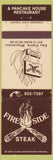 Matchbook Cover - Fire Side Steaks Eau Claire WI