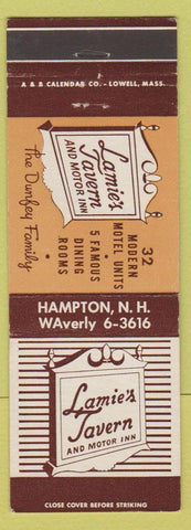 Matchbook Cover - Lamie's Tavern Hampton NH