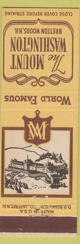 Matchbook Cover - Mount Washington Resort Bretton Woods NH