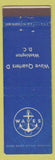 Matchbook Cover - Wave Quarters D Washington DC military