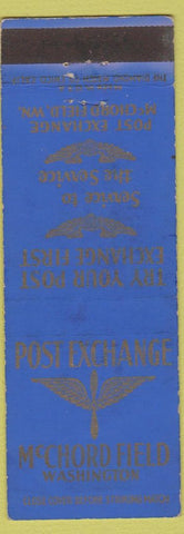Matchbook Cover - Post Exchange McChord Field WA