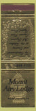 Matchbook Cover - Mount Airy Lodge Mount Pocono PA