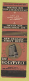 Matchbook Cover - Roosevelt Hotel New Orleans LA