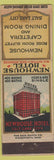 Matchbook Cover - Newhouse Hotel Salt Lake City UT WORN