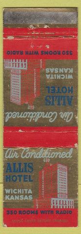 Matchbook Cover - Allis Hotel Wichita KS