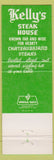 Matchbook Cover - Kelly's Steak House San Diego CA