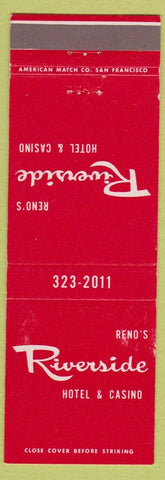 Matchbook Cover - Riverside Hotel Casino Reno NV