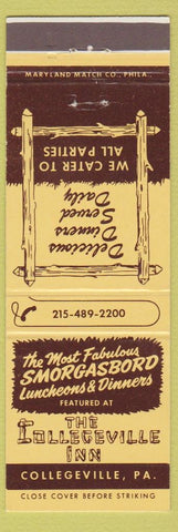 Matchbook Cover - Collegeville Inn PA