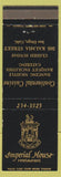 Matchbook Cover - Imperial House Restaurant San Diego CA
