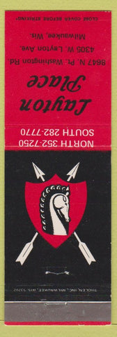Matchbook Cover - Layton Place Milwaukee WI