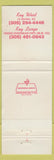 Matchbook Cover - Quay Restaurant Marathon FL